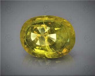 Natural Heated & Treated Yellow Sapphire Certified 2.15 CTS (DIN 86118 )